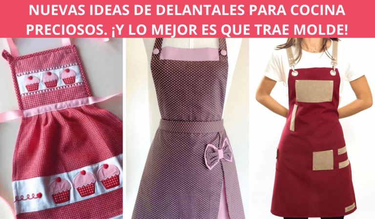 CON MOLDE Nuevos Diseños De Delantales Para Cocina Preciosos