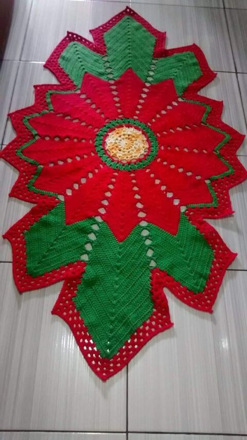 IDEAS DE CAMINOS DE MESA NAVIDEÑOS A CROCHET QUE PUEDES HACER TU MISMA