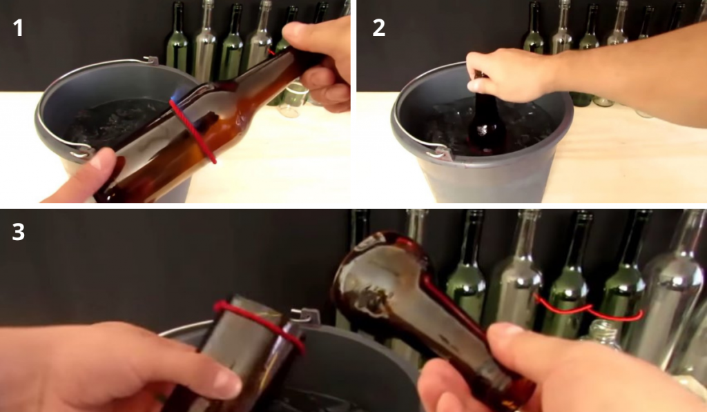cortar botellas de vidrio