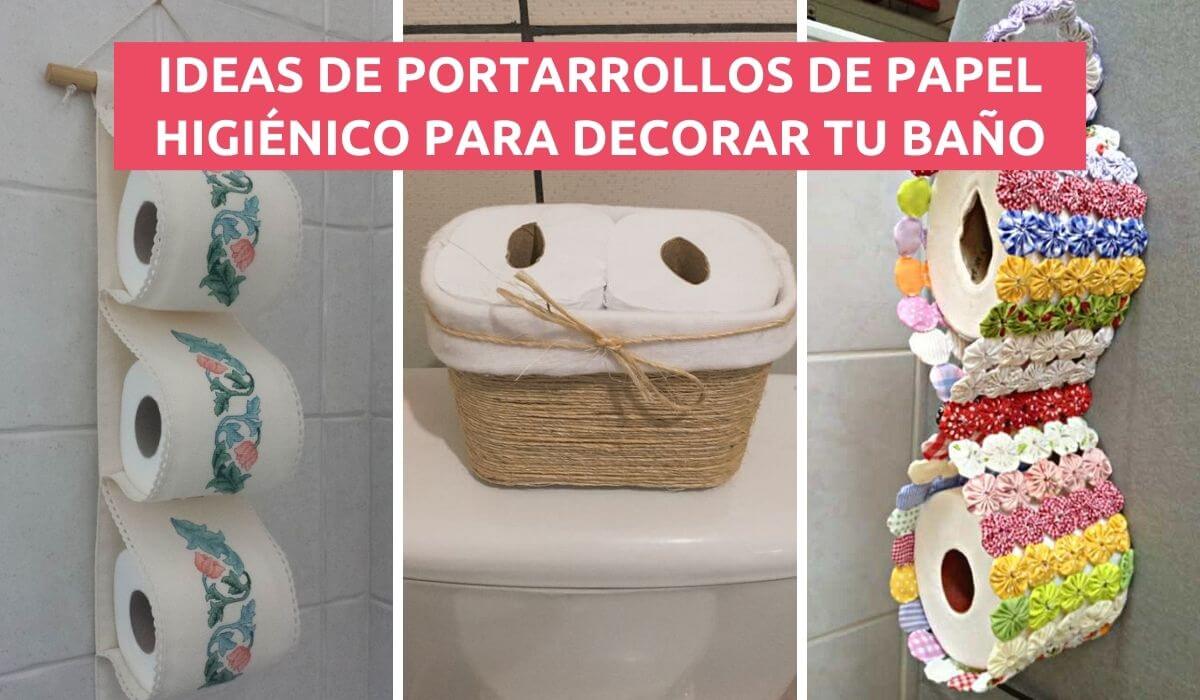 ideas bonitas de reciclaje canasta con rollos de papel higiénico/basket  with toilet paper rolls 