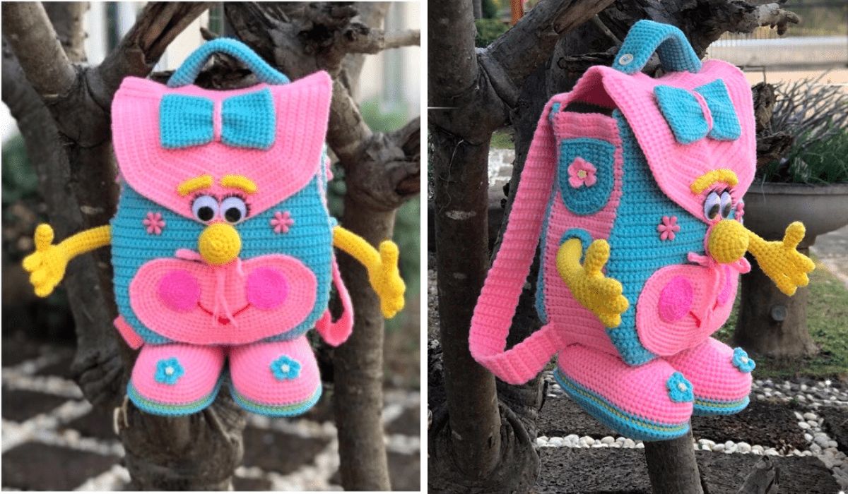 Paso Paso Para Hacer Mochila Tejida Crochet Con Para Niños Manualidades eli