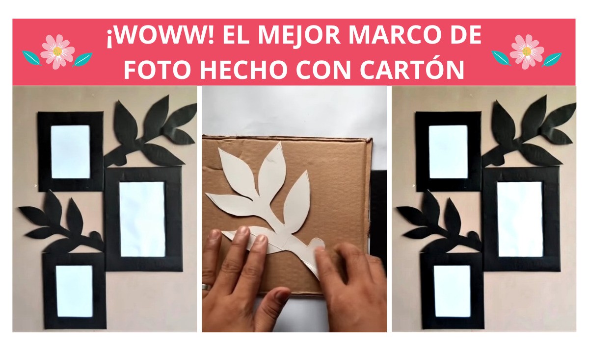 Marco para fotos de cartón - Crear y Reciclar
