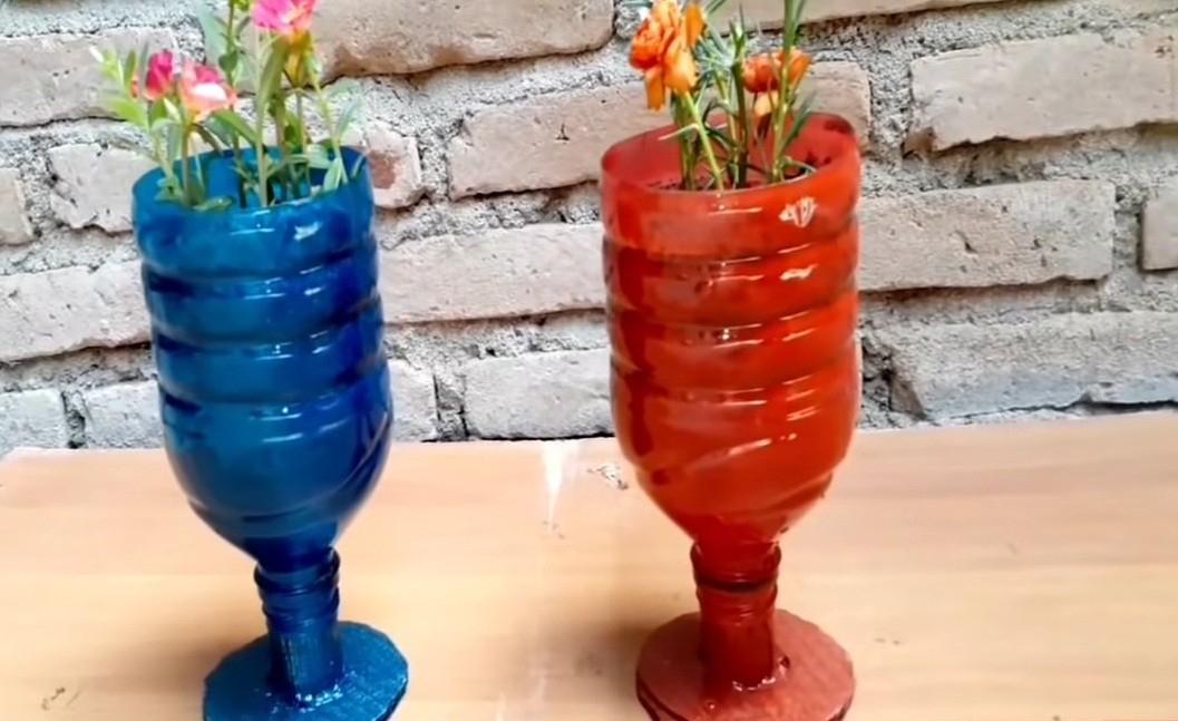 ¡transforma Una Botella Plástica En Una Hermosa Maceta Colorida Para Decorar Tu Jardín 3238