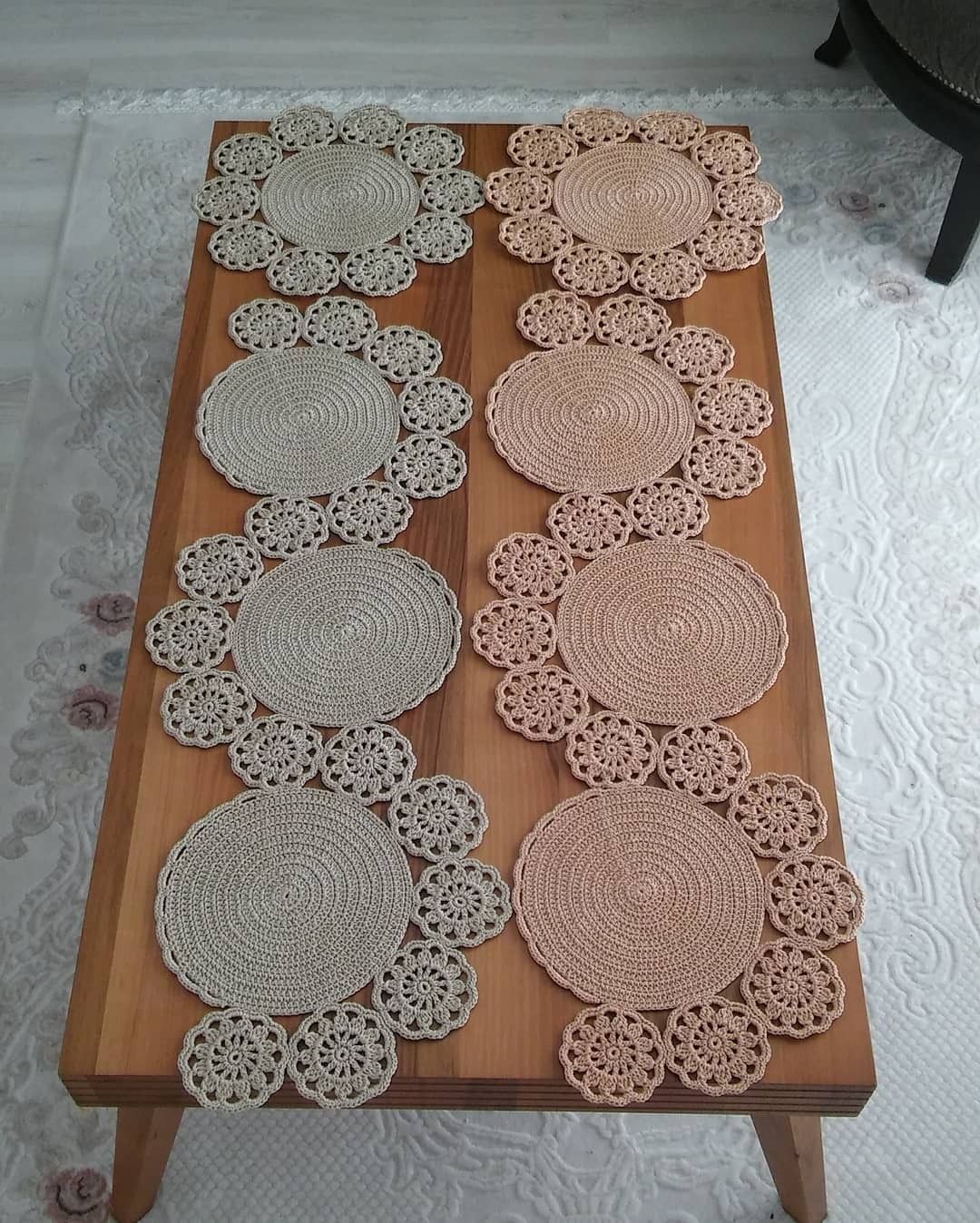 ¡13 Ideas De Caminos De Mesa Tejidos A Crochet! Manualidades eli