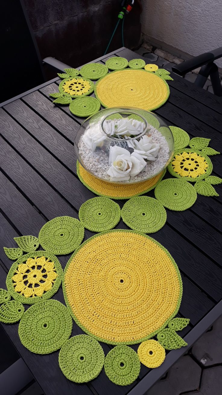 ¡13 Ideas De Caminos De Mesa Tejidos A Crochet! Manualidades eli