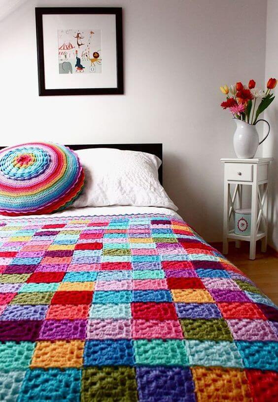 Hermosas Y Decorativas Colchas Tejidas A Crochet