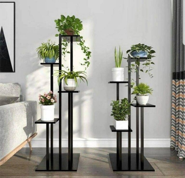 Ingeniosas Ideas De Bases Metálicas Para Decorar Tu Hogar Con Plantas