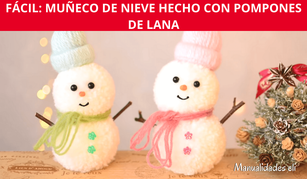 Curso Para Aprender Muñeco De Nieve Con Pompones