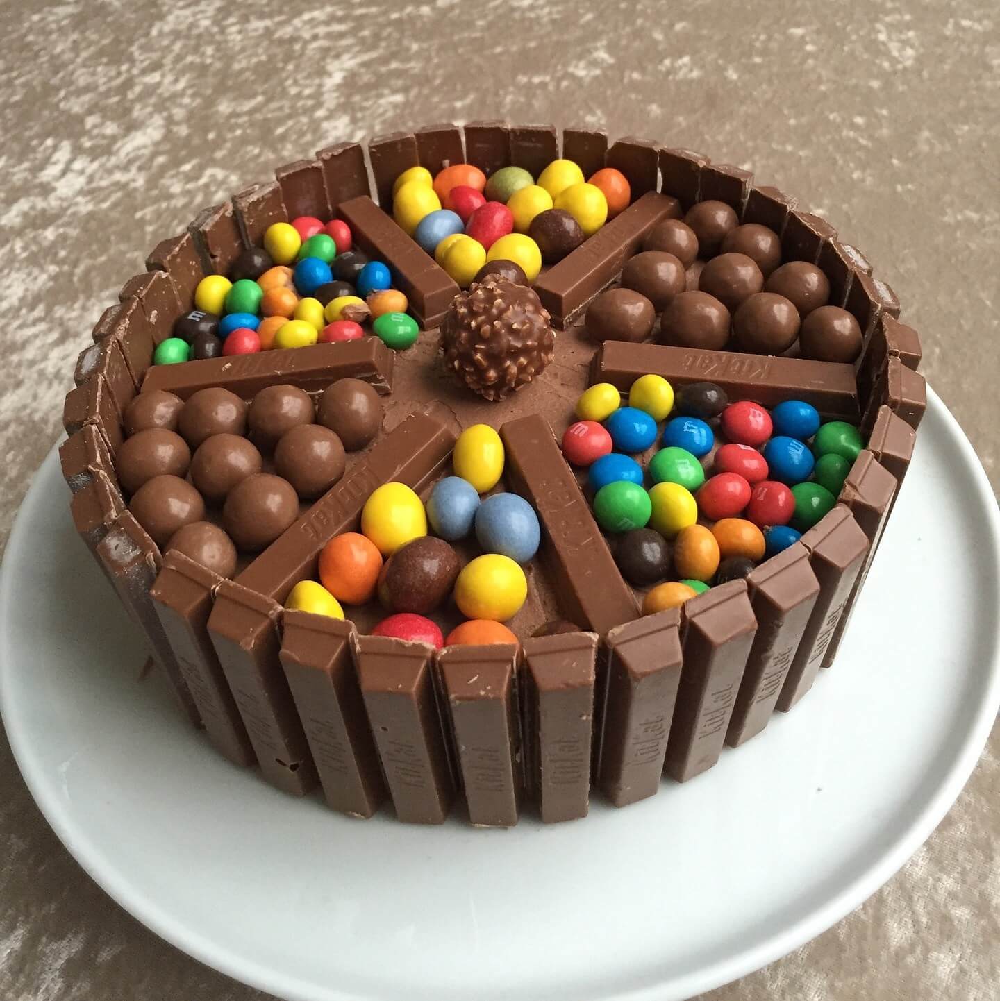 Chocolate m&m Candie Cake