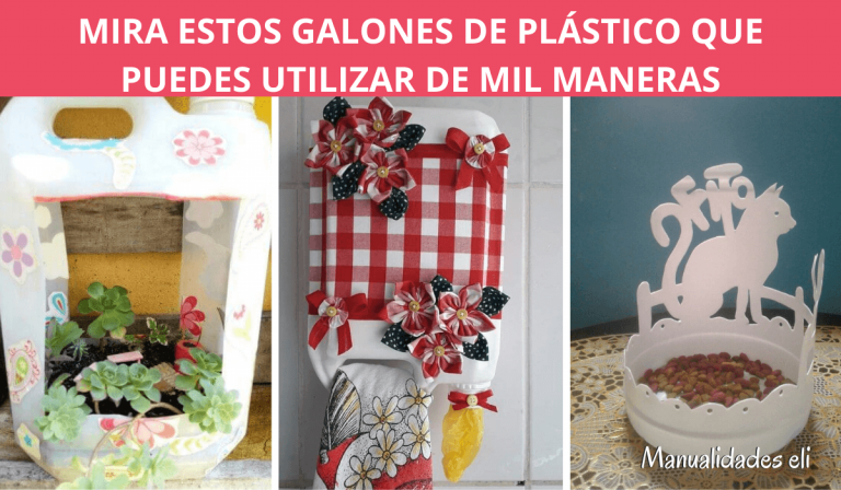 manualidades con galones de plastico - Manualidades eli