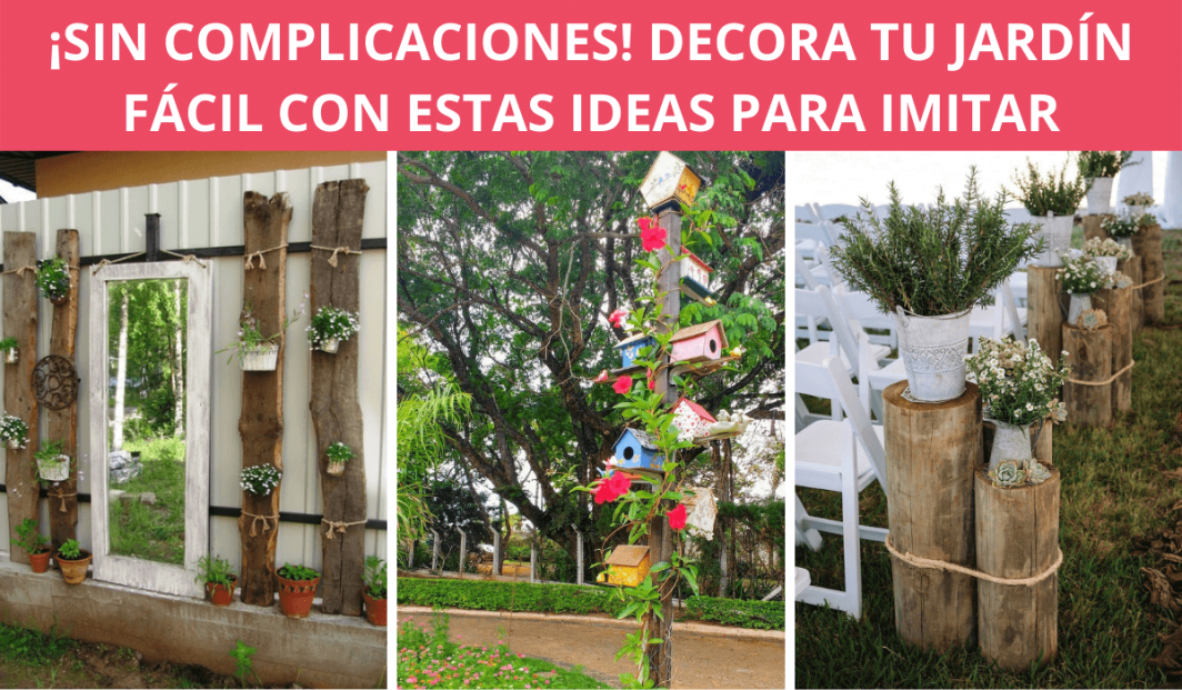 15 Maneras De Decorar Tu Jardín Utilizando Troncos Y Tablas