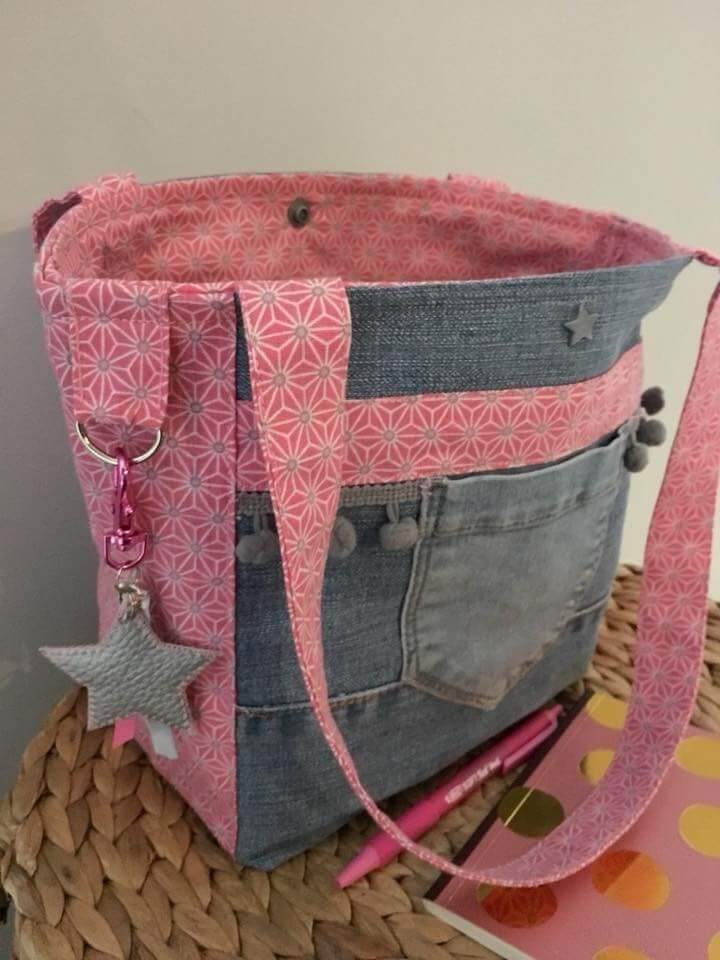 bolsos hechos con jeans