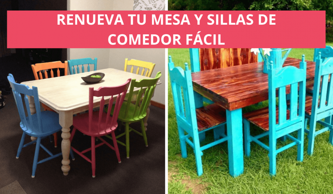 Transforma Viejas Mesas Y Sillas De Comedor Con Pintura 7601