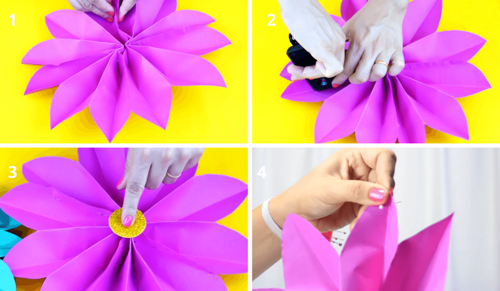 Cómo hacer flores gigantes para decorar fiestas | Manualidades eli