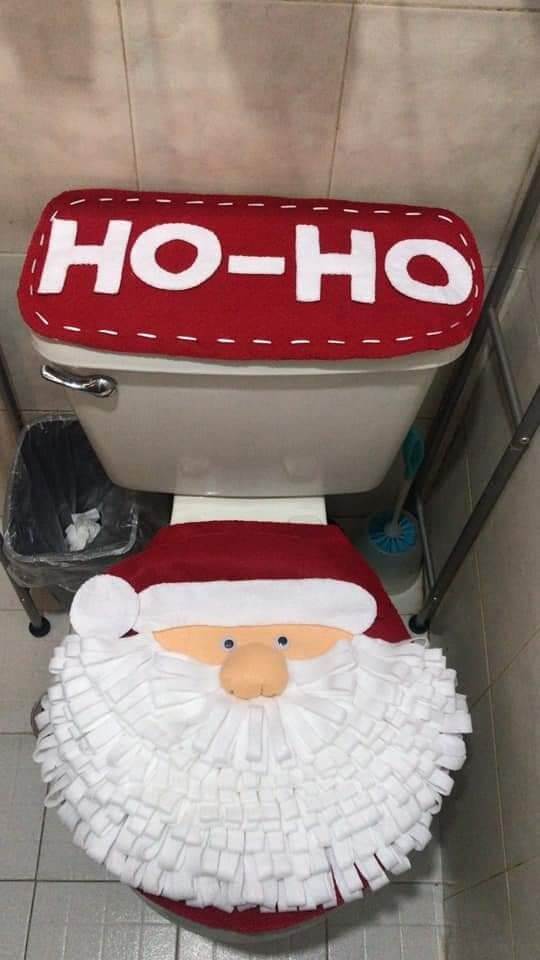 cómo decorar el baño en época navideña
