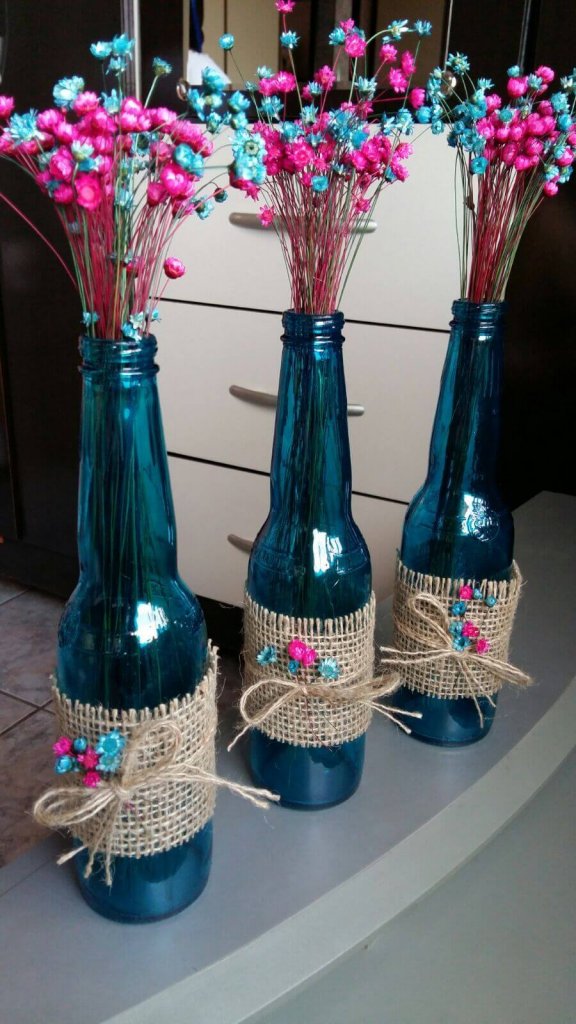 decorar tu casa utilizando botellas