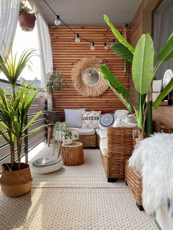 15 Elegantes ideas para decorar balcones de apartamentos