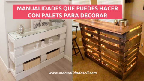 Ideas creativas de manualidades con palets para decorar el hogar.