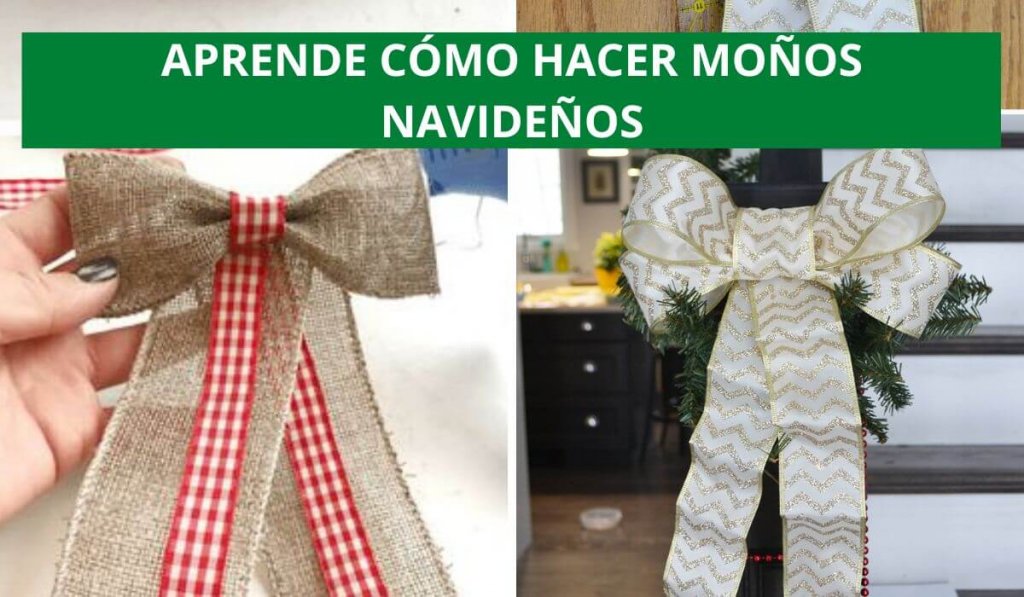 Paso a paso para hacer bellísimos moños navideños para decorar
