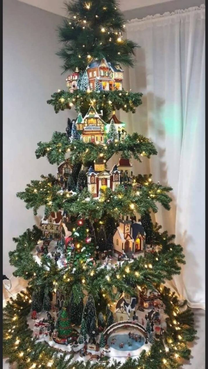 Éstas Ideas De Pinos Navideños Con Villa Te Enamorarán