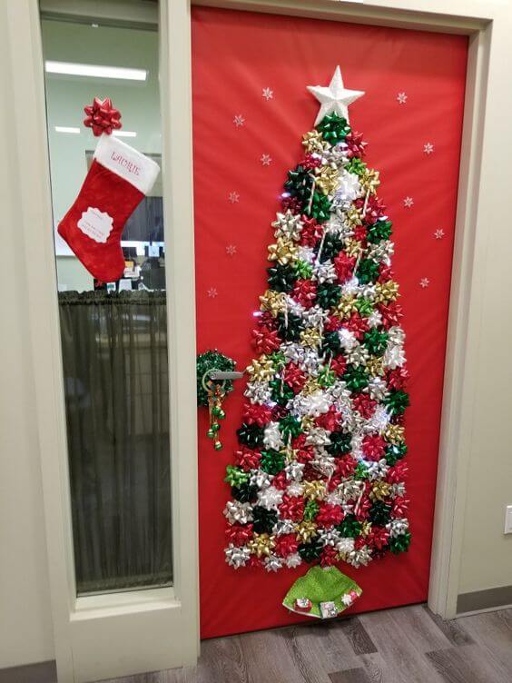decorar tu puerta en navidad