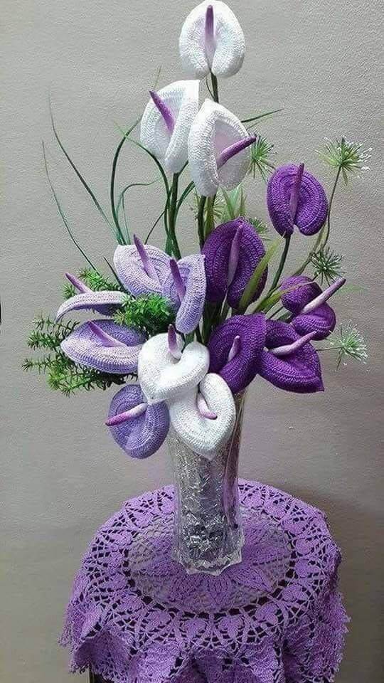 flores tejidas a crochet