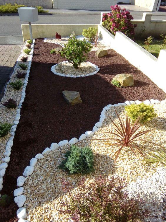 decorar tu jardín con piedras