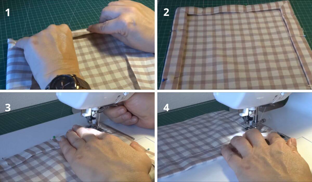 ¡TRUCO DE COSTURA! CÓMO HACER DOBLADILLOS PARA MANTELES INDIVIDUALES ...