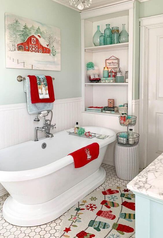 Cómo Decorar Tu Cuarto De Baño Para Navidad. ¡Aquí 10 Buenas Ideas