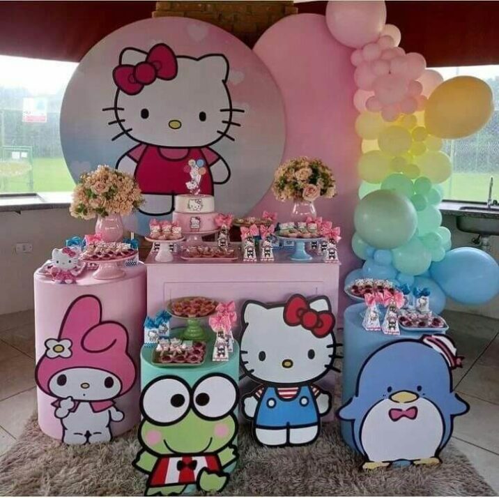 Ideas Para Decorar Una Fiesta Con Temática De Hello Kitty