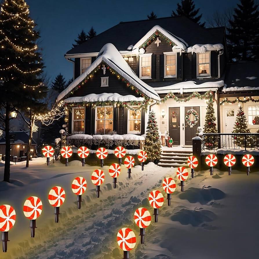 Casas Decoradas Con Luces De Navidad