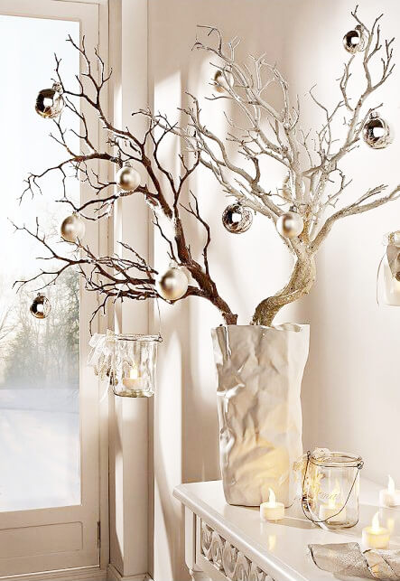 ¡Impacta A Todos! Mira Aquí Ideas De Decoración Navideña Con Ramas ...