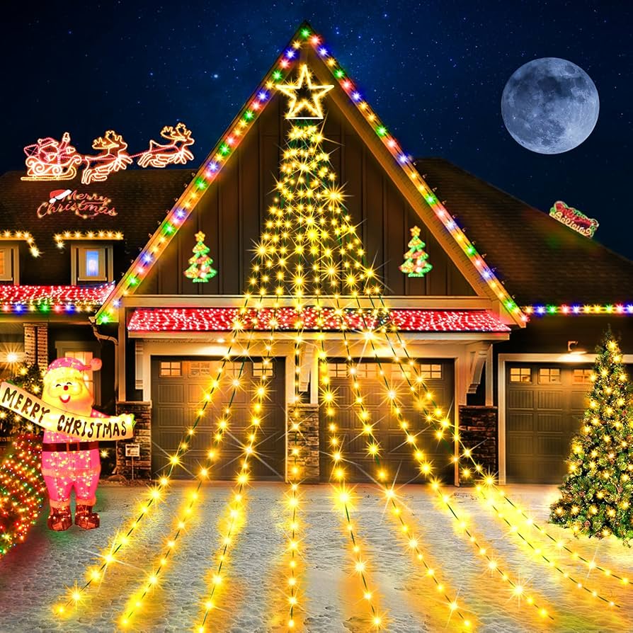 Casas Decoradas Con Luces De Navidad