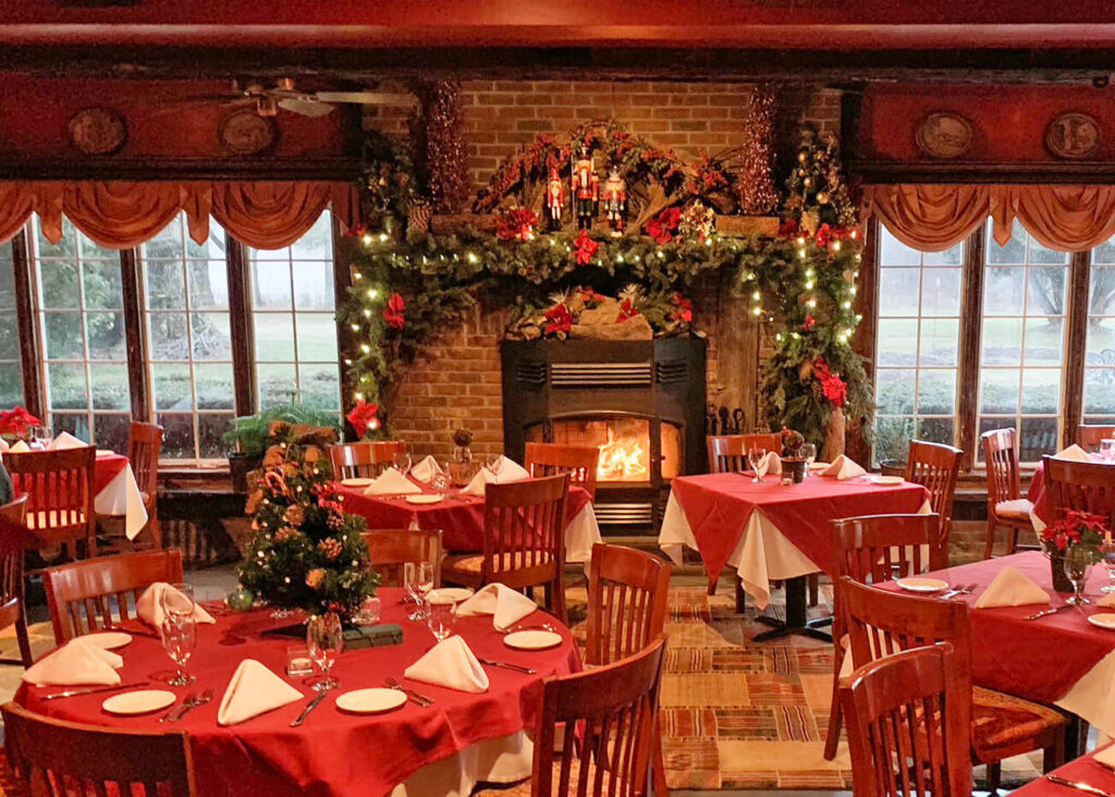 decoracion navideña para restaurante​