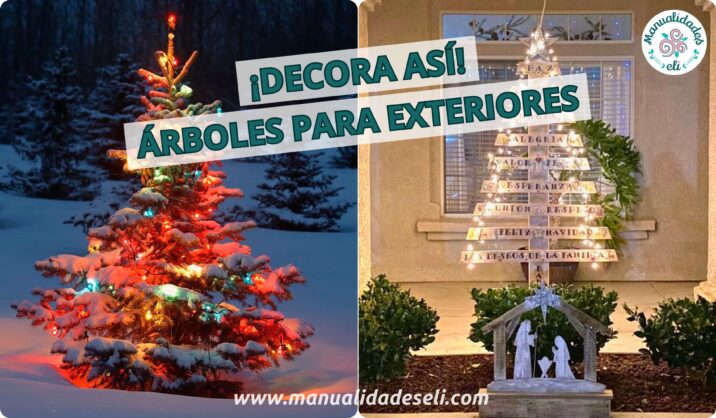 arbol de navidad para exteriores​