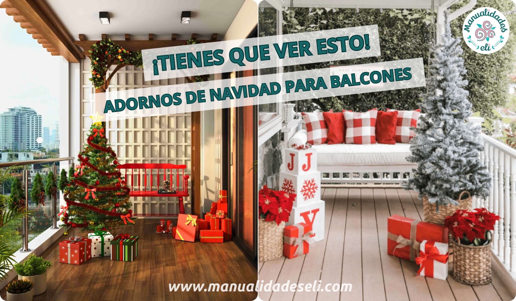 Ideas Geniales De Adornos De Navidad Caseros Para Balcones ...