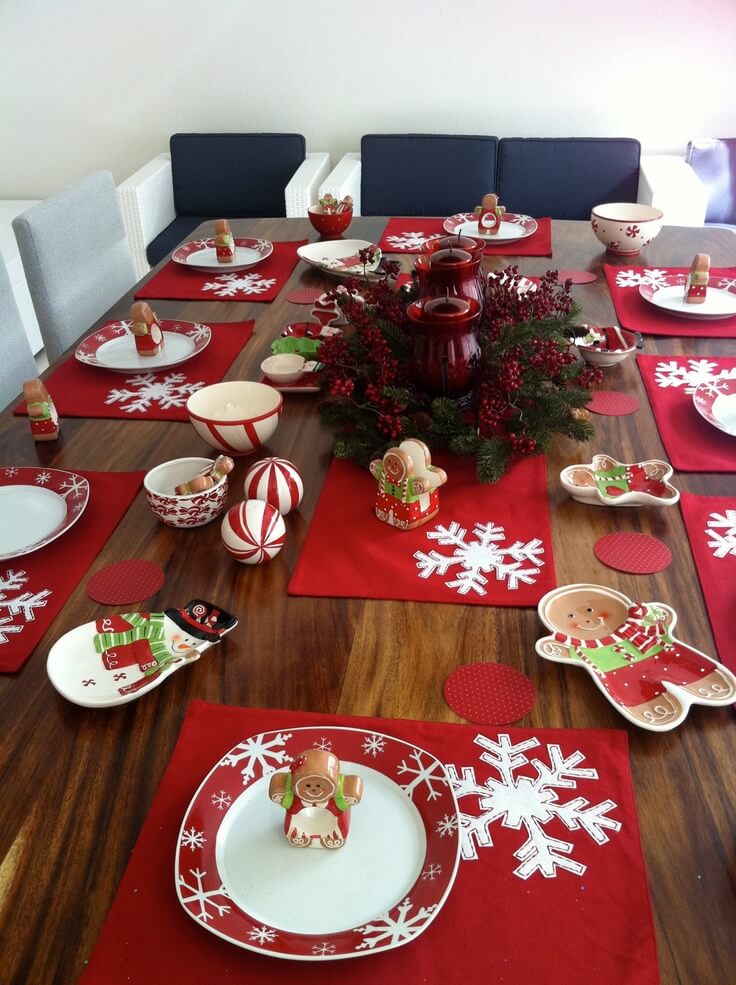 Decoración Para Mesa De Nochebuena