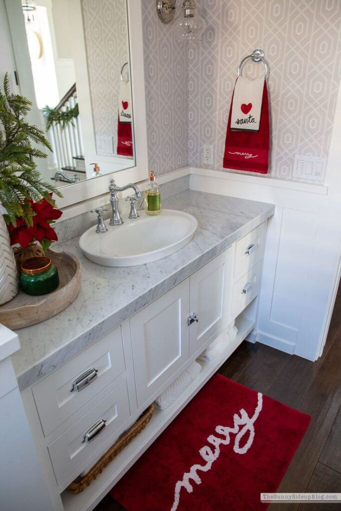 Ideas para decorar el baño en navidad