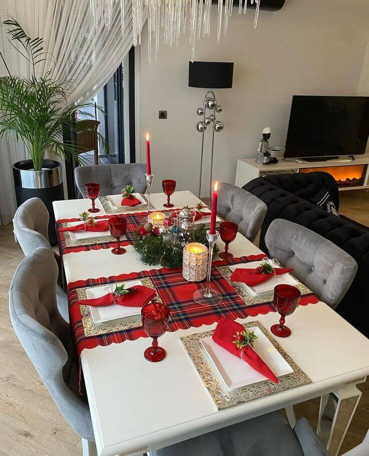 Decoración Para Mesa De Nochebuena