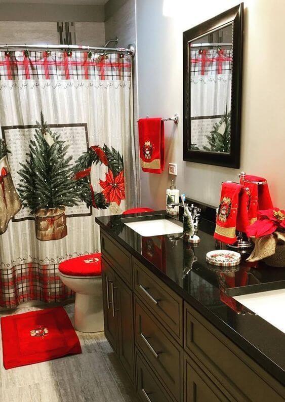 Ideas para decorar el baño en navidad