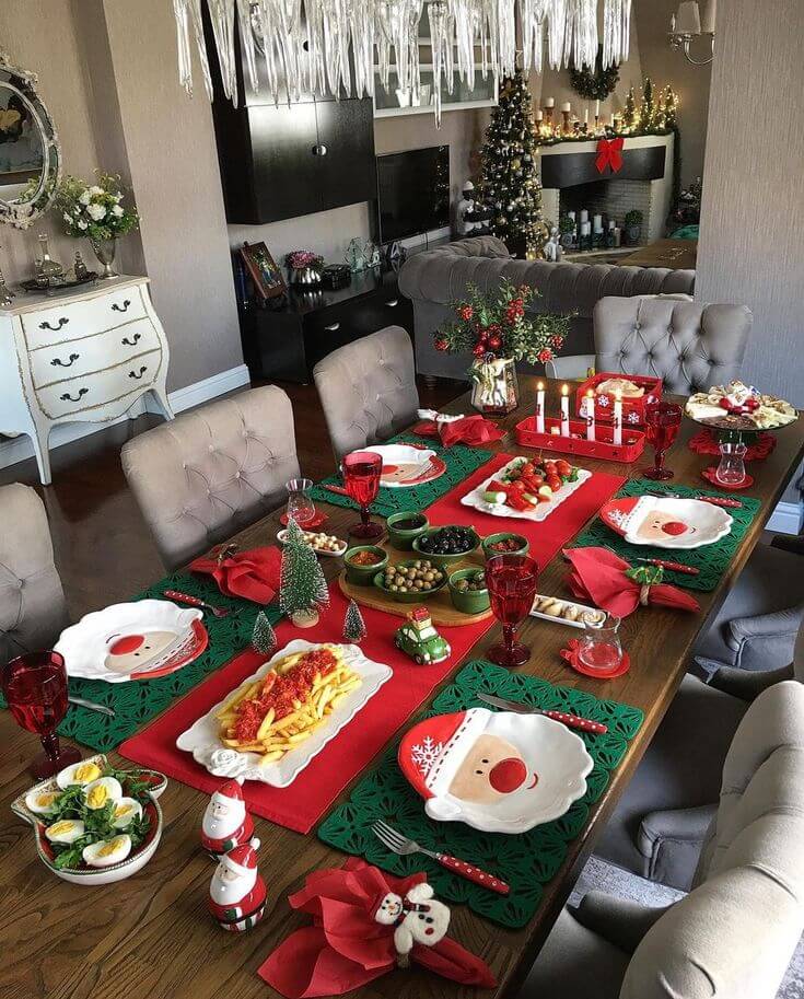 Decoración Para Mesa De Nochebuena