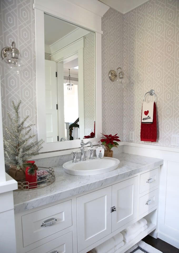 Ideas para decorar el baño en navidad