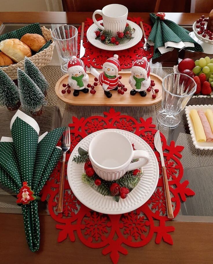 Decoración Para Mesa De Nochebuena