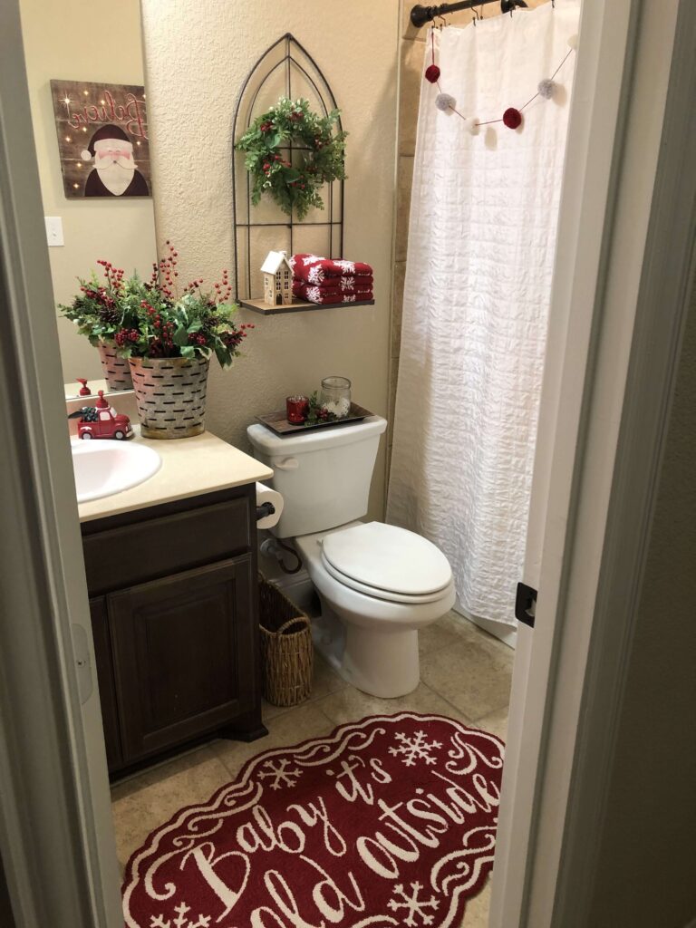 Ideas para decorar el baño en navidad