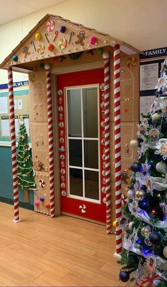  Ideas De Decoración Para La Puerta En Navidad