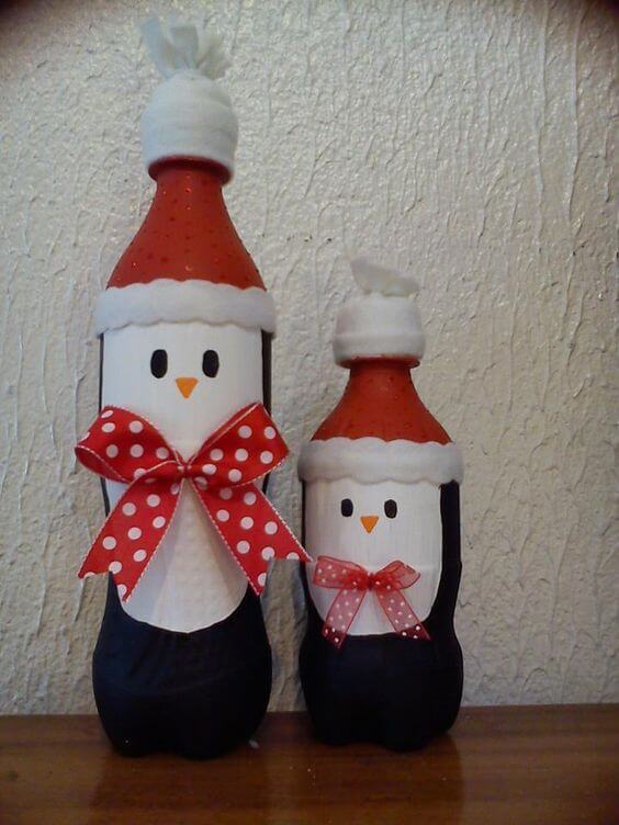 Botellas De Plástico Decoradas Para Navidad