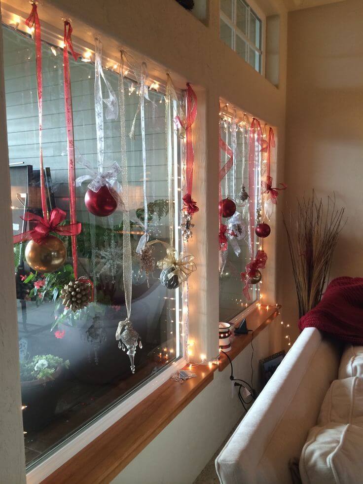 Ideas De Decoración De Ventanas Navideñas