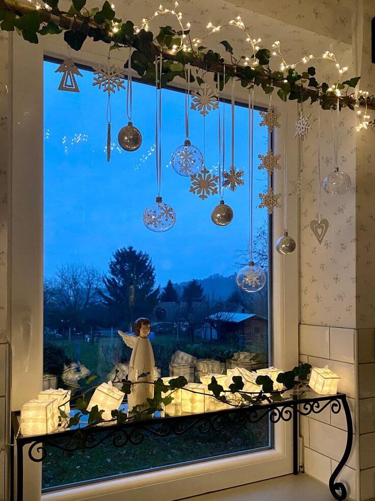 Ideas De Decoración De Ventanas Navideñas