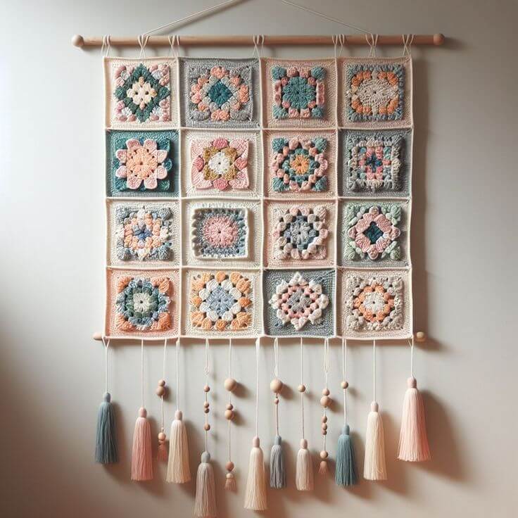 Decora Como Un Experto Con Cuadros Bordados A Crochet