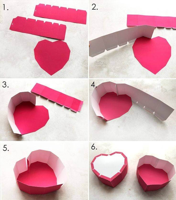 Cajitas En Forma De Corazón Para Regalos De San Valentín